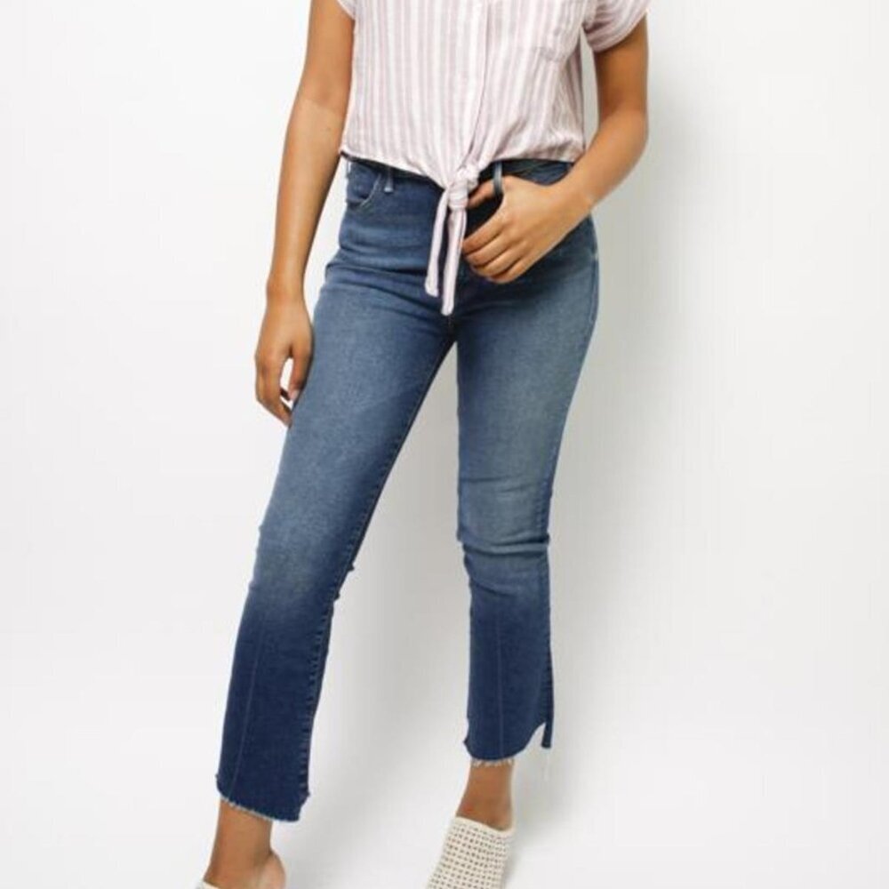 Mother The Hustler Two Step Ankle Fray Jeans The Buck Stops Here 26